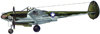 chasseur Lockheed P38 Lightning